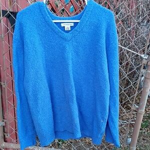 Liz Claiborne Men's Bright Blue V-Neck Sweater